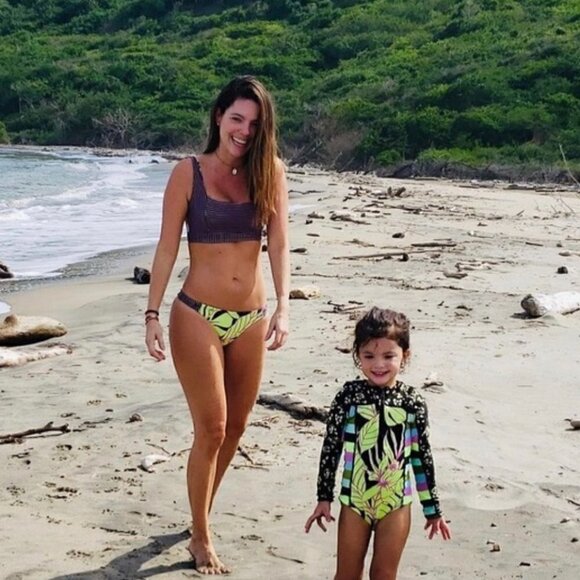 Maaji Reversible Neon Floral Stripe Bikini Bottoms - Picture 5 of 7